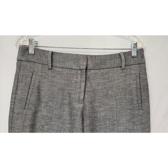 Talbots Newport Curvy Straight Leg Herringbone Gray Dress Pants Size 6P - Picture 4 of 8